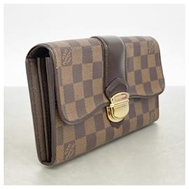 Louis Vuitton-Louis Vuitton Long Wallet Damier Portefeuille Sistina N61747 Ebene-Damier ebene