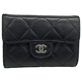 Chanel-Chanel Black Lambskin Card Case-Black