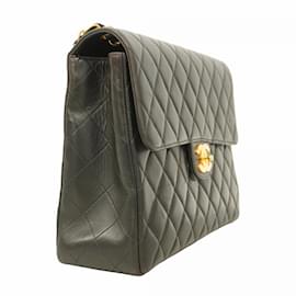 Chanel-Chanel Black Lambskin Shoulder Bag-Black
