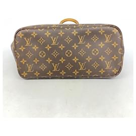 Louis Vuitton-Louis Vuitton Monogram Neverfull MM Tote Bag-Brown,Pink