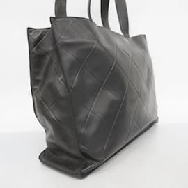 Chanel-Chanel Black Lambskin Tote Bag-Black