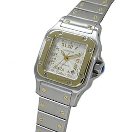 Cartier-Cartier Women's Santos Galbe SM Date Automatic Wristwatch-Other