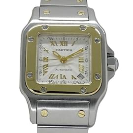 Cartier-Cartier Women's Santos Galbe SM Date Automatic Wristwatch-Other