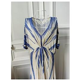 Ralph Lauren-Ralph Lauren long dress-White,Blue