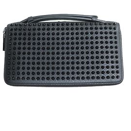 Christian Louboutin Panettone XL Zip Wallet Black Black