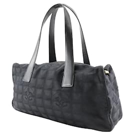 Chanel-Chanel Nylon Canvas Tote Bag-Black