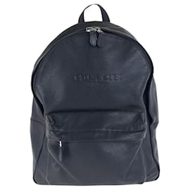 Coach-Coach Leather Backpack F54786-Black