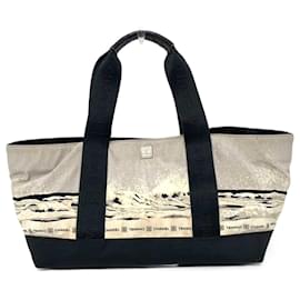 Chanel-Chanel Nylon Canvas Sport Line Handbag Tote-Black