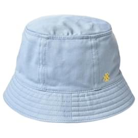 Hermès-Hermes Women's Cotton Bucket Hat Blue-Blue