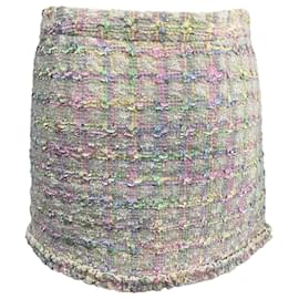 LoveShackFancy- Loveshackfancy Tweed Mini Skirt in Multicolor Polyester-Multiple colors