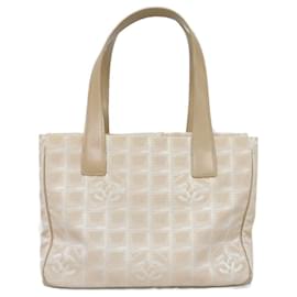 Chanel-Chanel Nylon Jacquard Tote PM A20457-Purple