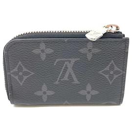 Louis Vuitton-Louis Vuitton Monogram Eclipse Coin Case M63536-Blue