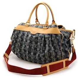 Louis Vuitton-Louis Vuitton Monogram Denim Cabas Raye GM Tote Bag-Blue