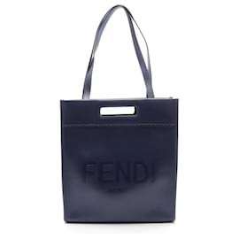 Fendi-Fendi Leather Tote Bag 7VA481-Brown