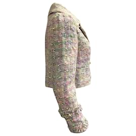 LoveShackFancy- Loveshackfancy Tweed Blazer in Multicolor Polyester-Multiple colors