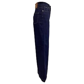 Dolce & Gabbana- Dolce & Gabbana High-Rise Wide-Leg Jeans in Blue Cotton -Blue