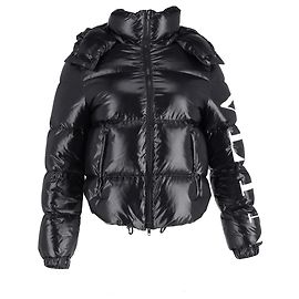 Valentino Garavani VLTN Daunenjacke aus schwarzem Polyamid Schwarz