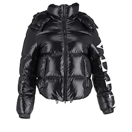 Valentino Garavani- Valentino Garavani VLTN Down Jacket in Black Polyamide-Black