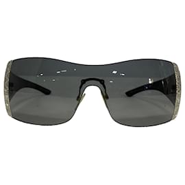Dior- Dior Diorissima 2 Shield Sunglasses in Black Acetate-Black