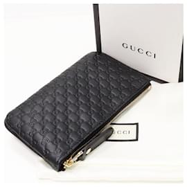 Gucci-Gucci Microguccissima Coin and Key Case Black Calf-Black