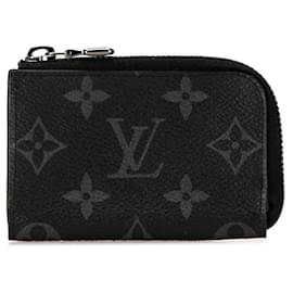 Louis Vuitton-Louis Vuitton Monogram Eclipse Coin Case M63536-Black