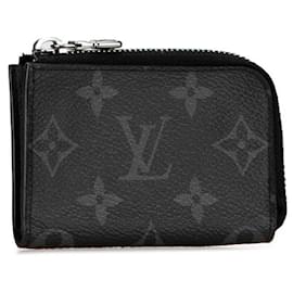 Louis Vuitton-Louis Vuitton Monogram Eclipse Coin Case M63536-Black