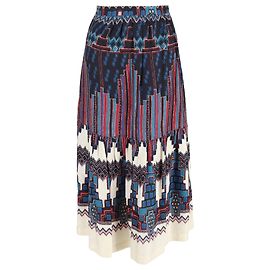 Ba&Sh Printed Midi Skirt in Multicolor Viscose Multiple colors