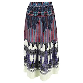 Ba&Sh- Ba&Sh Printed Midi Skirt in Multicolor Viscose-Multiple colors