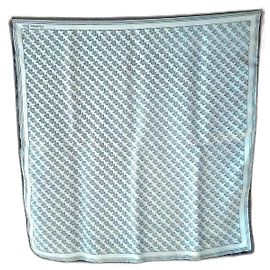 Pañuelo Christian Dior de seda azul claro 66x66 Azul claro