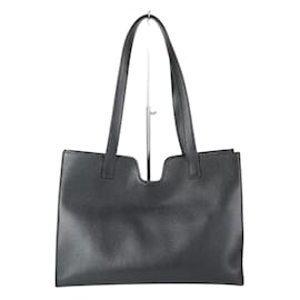 Céline-Celine Cabas 16 Calfskin Tote Bag-Black