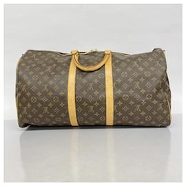 Louis Vuitton-Louis Vuitton Keepall Bandouliere 55-Brown