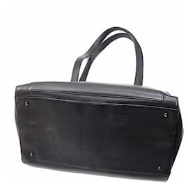 Chanel-Chanel Black Grained Calfskin Tote Bag-Black