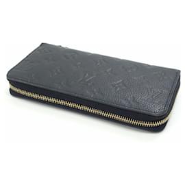 Louis Vuitton-Louis Vuitton Monogram Empreinte Long Wallet-Black