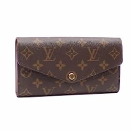 Louis Vuitton-Louis Vuitton Monogram Bi-fold Long Wallet-Brown,Monogram