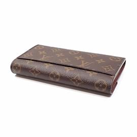 Louis Vuitton-Louis Vuitton Monogram Bi-fold Long Wallet-Brown,Monogram