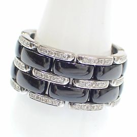 Anello Ultra Chanel per Uomini Nero Argento