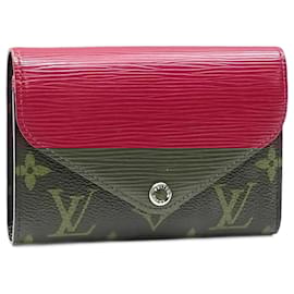 Louis Vuitton-Louis Vuitton Tri-fold Wallet in Fuchsia Monogram-Fuschia,Monogram