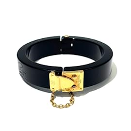 Louis Vuitton-Louis Vuitton Lockme Bangle Bracelet-Black