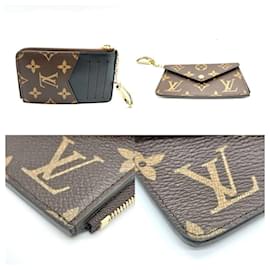 Louis Vuitton-Louis Vuitton Porte Carte Verso Monogram Coin Purse-Brown,Monogram