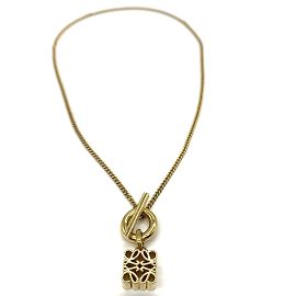 Collar Péndulo Anagrama Loewe Dorado