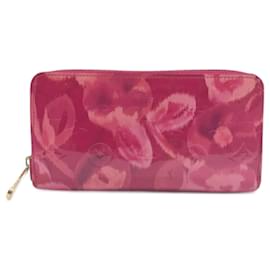 Louis Vuitton-Louis Vuitton Long Wallet in Vernis Rose-Pink