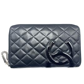 Chanel-Chanel Long Wallet Cambon Line-Black