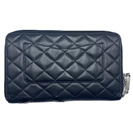 Chanel-Chanel Long Wallet Cambon Line-Black