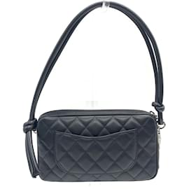 Chanel-Chanel Cambon Line Pouch Shoulder Bag-Black,White