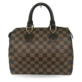 Louis Vuitton-Louis Vuitton Speedy 25 Handbag-Brown,Damier ebene