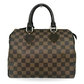 Louis Vuitton-Louis Vuitton Speedy 25 Handbag-Brown,Damier ebene
