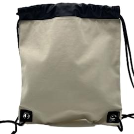 Jimmy Choo-Jimmy Choo Canvas Backpack-Black,White
