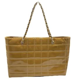 Chanel-Chanel Chocolate Bar Shoulder Bag-Camel