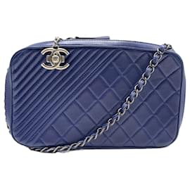 Chanel-Chanel Boy Camera Bag-Navy blue