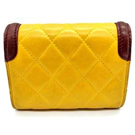 Chanel-Chanel Business Card Case-Brown,Yellow